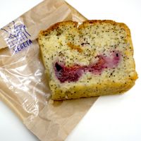 Raspberry/Lemon Pound Cake at Vegeta - Rue Saint-Augustin in Paris