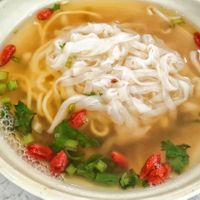 kuey teow soup at Soon Xin Vegetarian in Ipoh