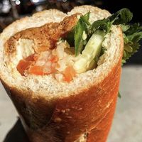 Vegetable spread at Banh Mi Oven in San Jose