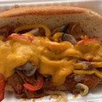Philly cheese steak  at Roughage Eatery in Winnipeg