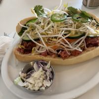 tofu banh mi 😊  at Roughage Eatery in Winnipeg