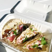 Vegan Tacos  at Roughage Eatery in Winnipeg