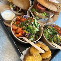 Combo menu + nuggets  #Veganuary at Swing Kitchen - Schwedenplatz in Vienna