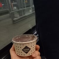 Tiramisu to go - delicious and in a very practical container at Swing Kitchen - Schwedenplatz in Vienna