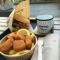 Lunch at Swing Kitchen - Schwedenplatz in Vienna