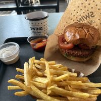 Burger combo   at Swing Kitchen - Schwedenplatz in Vienna