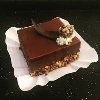 Nougat dessert at Swing Kitchen - Schwedenplatz in Vienna