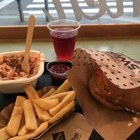 Nice burger  at Swing Kitchen - Schwedenplatz in Vienna