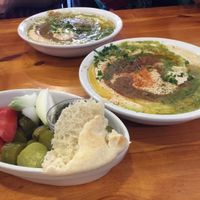 Hummus at Ozi Hummus Ful in Netanya