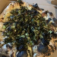 The roasted veggies on top are incredible at 20th Street Pizza in Philadelphia