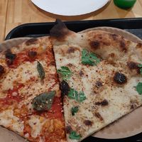 White & Plain pizzas at 20th Street Pizza in Philadelphia