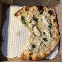 White pizza   at 20th Street Pizza in Philadelphia