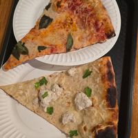 Margherita and white at 20th Street Pizza in Philadelphia