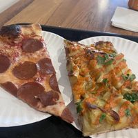 Pepperoni and hot potato   at 20th Street Pizza in Philadelphia
