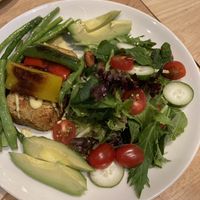 Chickpea and sweet potato cakes  at Real Food 真食 - Novena in Central Singapore