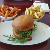 The beyond burger at Helvti Diner - Bellevue in Zurich