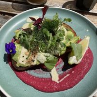 Smashed avo with macadamia cheese 👍🏼 #Veganuary at Girdlers in Dee Why