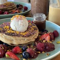 Pancake Revolution with Vegan Goodtella Sauce   at Girdlers in Dee Why