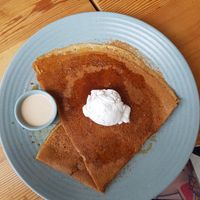 Lemon crepes at Girdlers in Dee Why