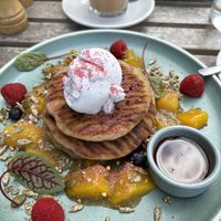 Vegan pancakes   at Girdlers in Dee Why