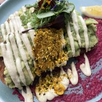 Smashed avo   at Girdlers in Dee Why