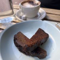 Banana bread & oat cap  at Girdlers in Brookvale