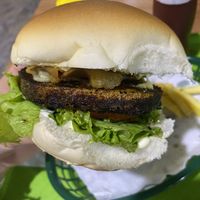 Grilled tofu burger 🍔   at Guacamole in Montevideo