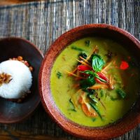 Roroban moringga (balinese soup) at Bali Soul in Ubud