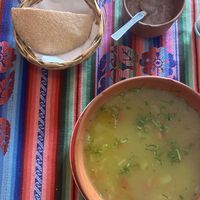 Quinoa soup  at El Germen in Sucre