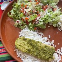 Pesto tofu from lunchtime set menu  at El Germen in Sucre