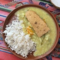 Tofu asado, tasty!  at El Germen in Sucre