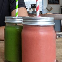 delicious smoothies at Dragonfly Bistro in Aberystwyth