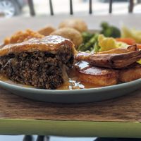 vegan roast at Dragonfly Bistro in Aberystwyth