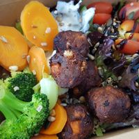 Buddha bowl at Dragonfly Bistro in Aberystwyth