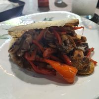 Veggie arepa at Quero Arepa in Cartagena