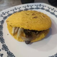 Arepa Andrea Echeverry without cheese (17.800 COP) - 3.5/5 at Quero Arepa in Cartagena