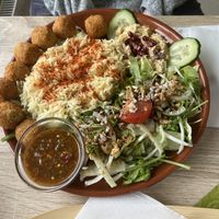 Falafel plate   at Just Falafels in Hamburg