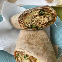 Auberginen wrap  at Just Falafels in Hamburg