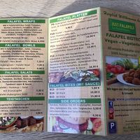 Menü  at Just Falafels in Hamburg