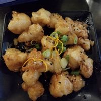 Orange cauliflower at Artisan Ramen in Milwaukee