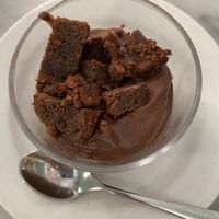 Chocolate brownie mousse   at Arc Iris in Barcelona