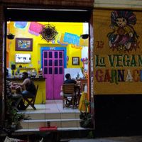 Outside at La Vegana Garnacha in Guadalajara