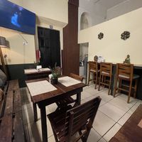 Restaurant was empty when we went on a Saturday night   at La Vegana Garnacha in Guadalajara