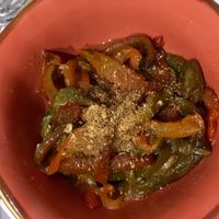 Pepper salad  at Le Chat Noir in Cefalu