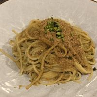 Spagetti With pistachios  at Le Chat Noir in Cefalu