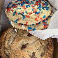 Vegan cookie variety! Sugar and Chocolate Chip!! at Becca's Cookie Bar in Avon By The Sea