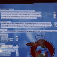 Updated and translated menu October 2022 at Victoria Pizzeria in Trelleborg
