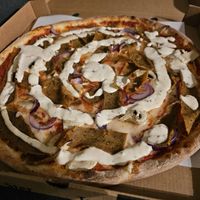 Kebabpizza at Victoria Pizzeria in Trelleborg