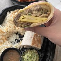 The vegan sausage had the most flavor, but the burrito was very mushy. I couldn’t really make out different textures at all.  at Anna's House in Ann Arbor