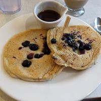 Vegan (and GF) pancakes with blueberries at Anna's House in Ann Arbor